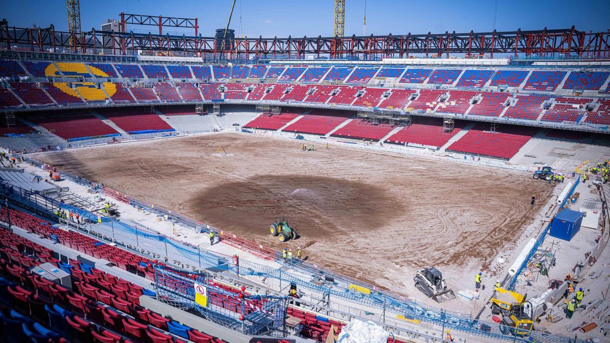 ¡Última actualización del nuevo Spotify Camp Nou! La cosa empieza a coger color...