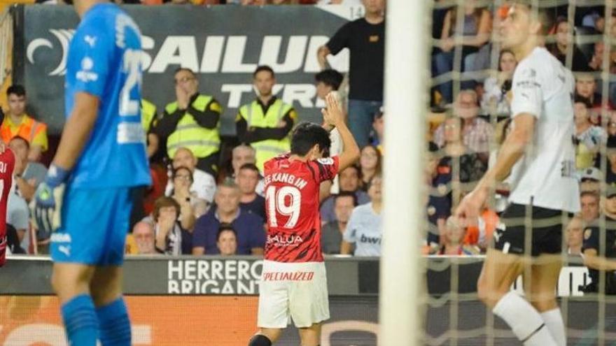 Subidón del Mallorca en Mestalla