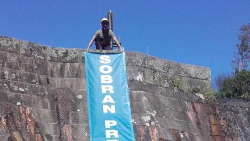 Protesta contra el salto hidroeléctrico de Ponte Inferno.   | // FDV 