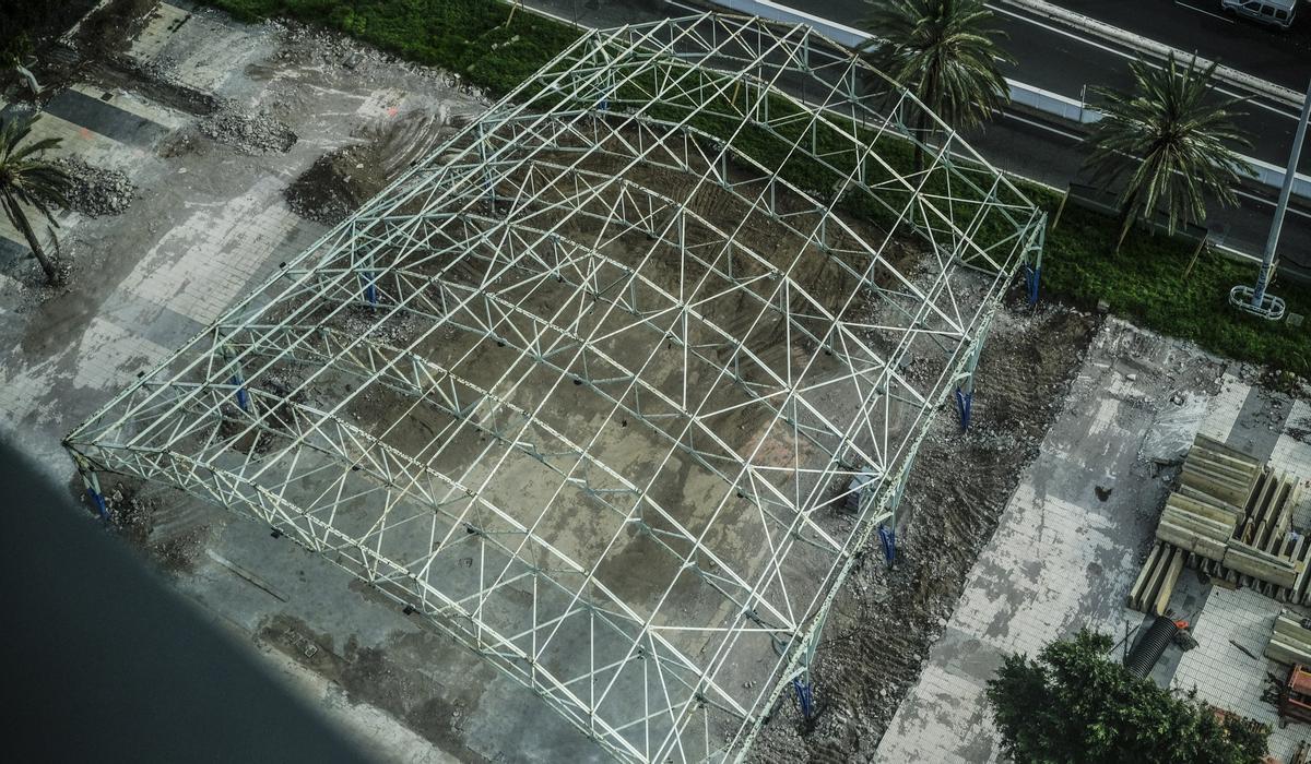 El skatepark ha sido demolido por las obras de la MetroGuagua.