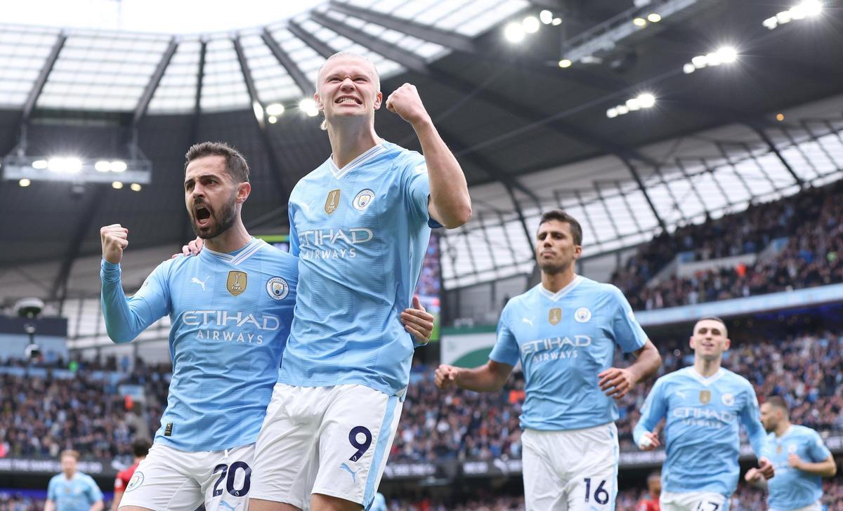 5-1. Cuatro goles de Haaland responden al Arsenal