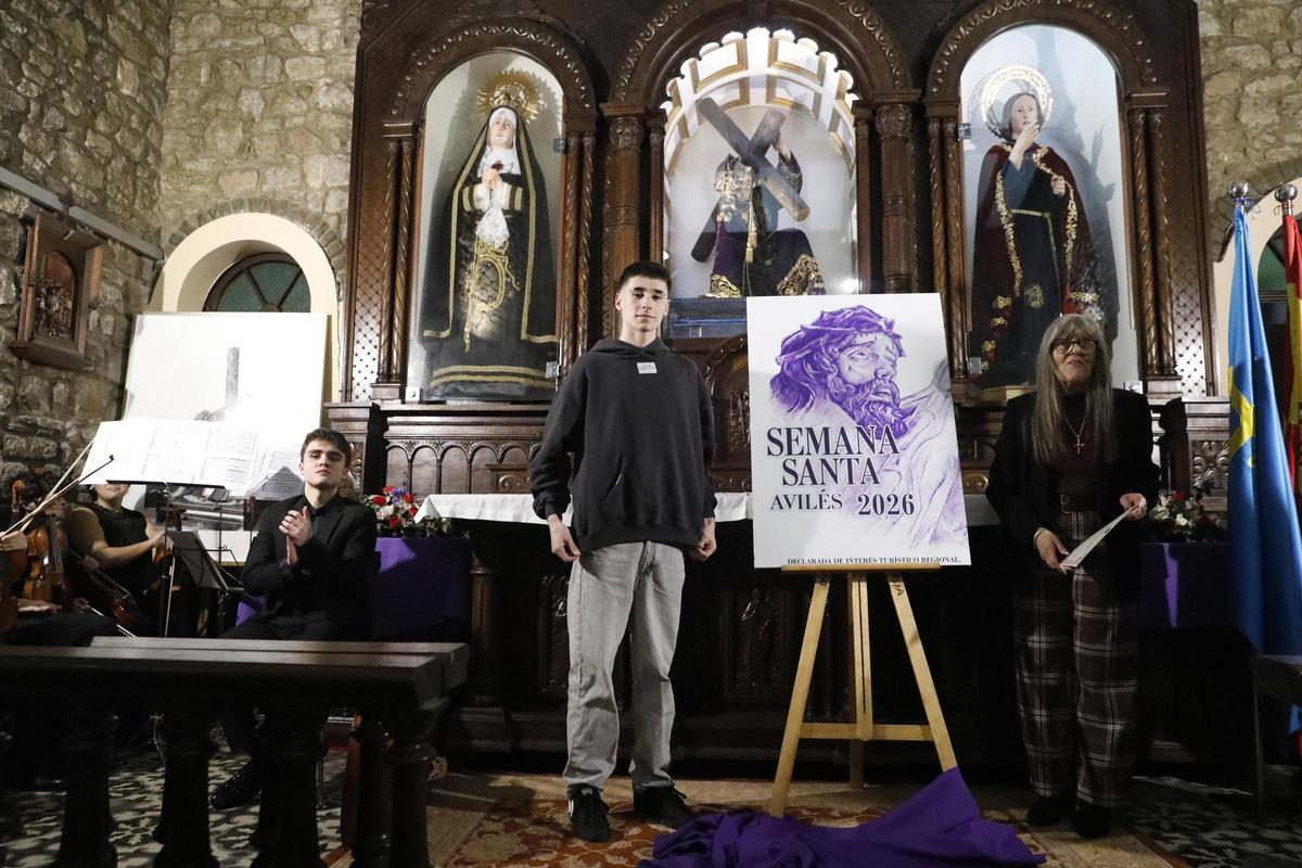 Presentación del cartel de la Semana Santa de Avilés.