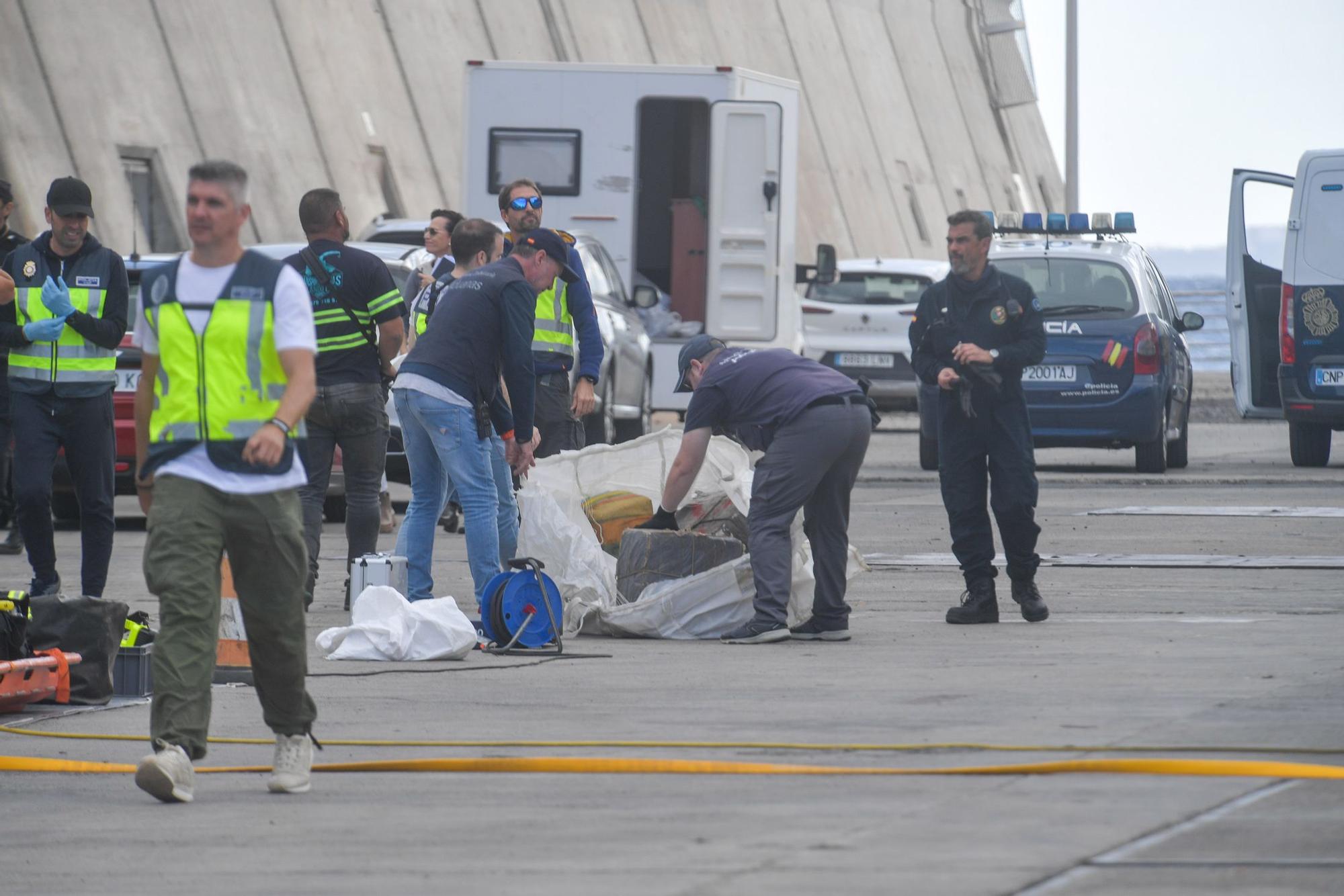 Desembarco de la cocaína del 'Orión 5' en el Puerto de Las Palmas