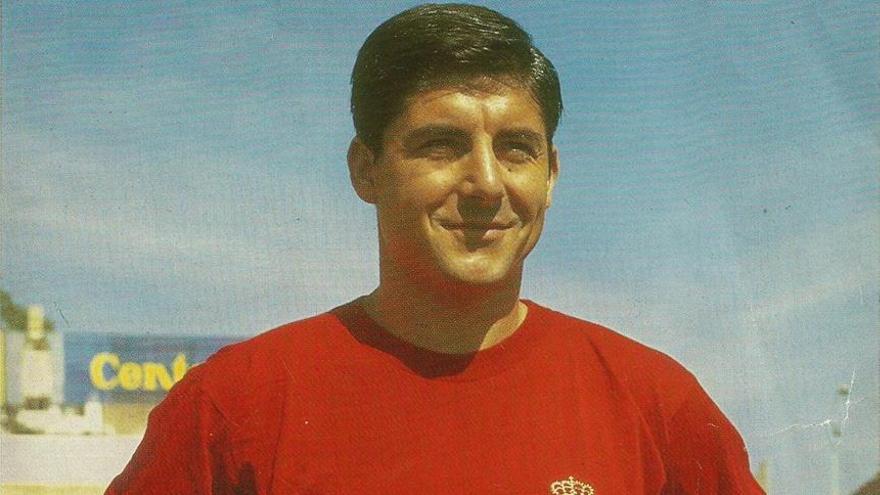 Juan Colo, con la camiseta del Mallorca.