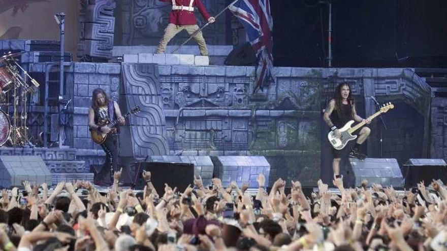 Una imagen del concierto de Iron Maiden en Viveiro. // FdV