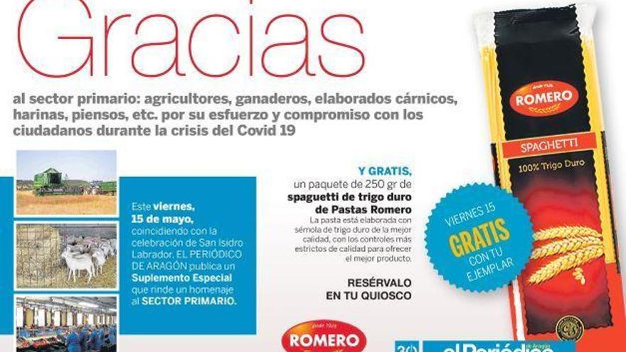 Nueva promoción: suplemento especial del sector primario + paquete de spaguetti