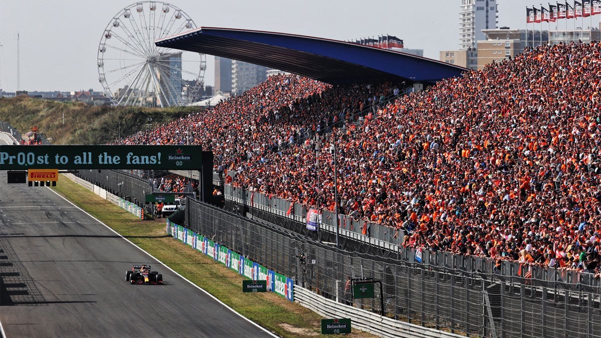 'Locura' naranja en las gradas de Zandvoort para animar a Verstappen