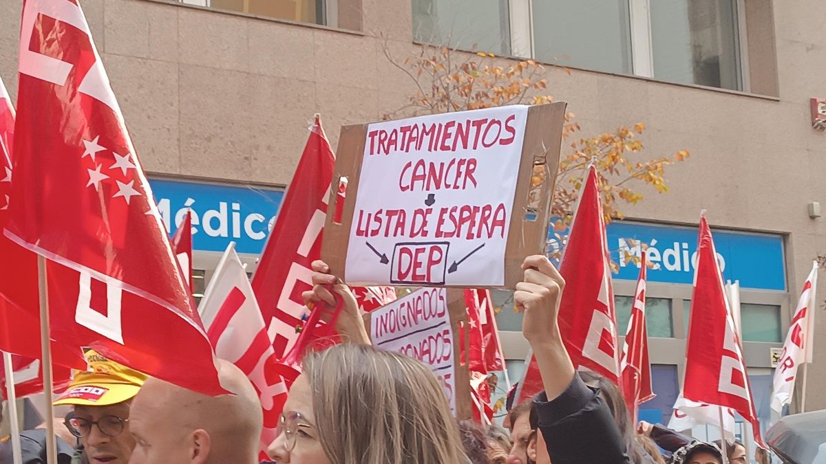 Concentración de empleados públicos por Muface en Madrid (archivo)