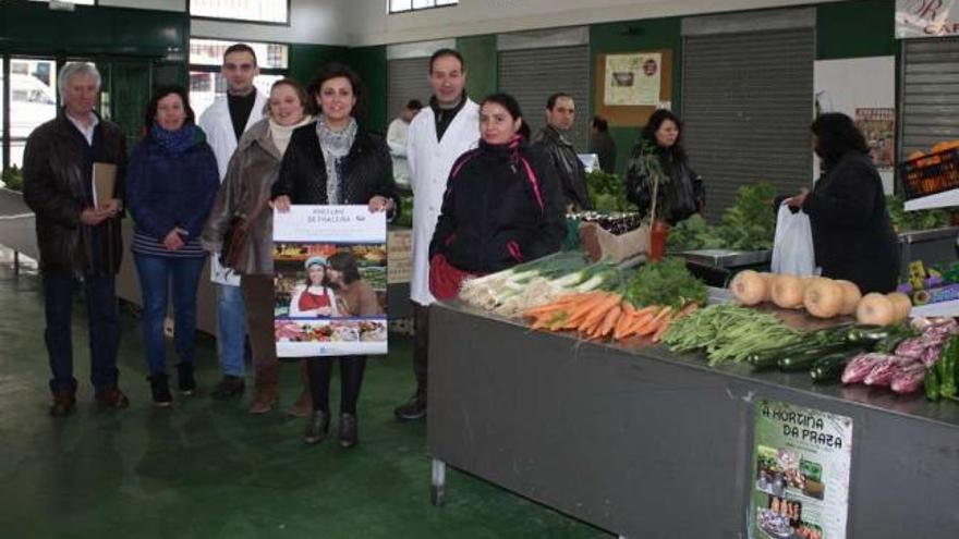 Batán visitó ayer a placeros en el comienzo de la campaña promocional.