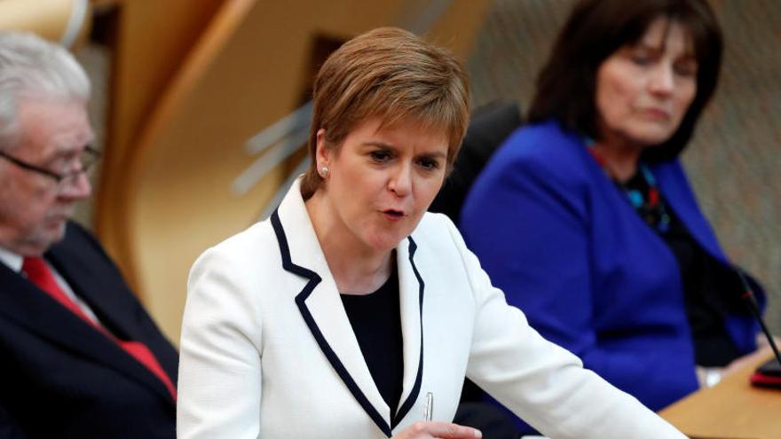 La primera ministra d&#039;Escòcia, Nicola Sturgeon al parlament escocès