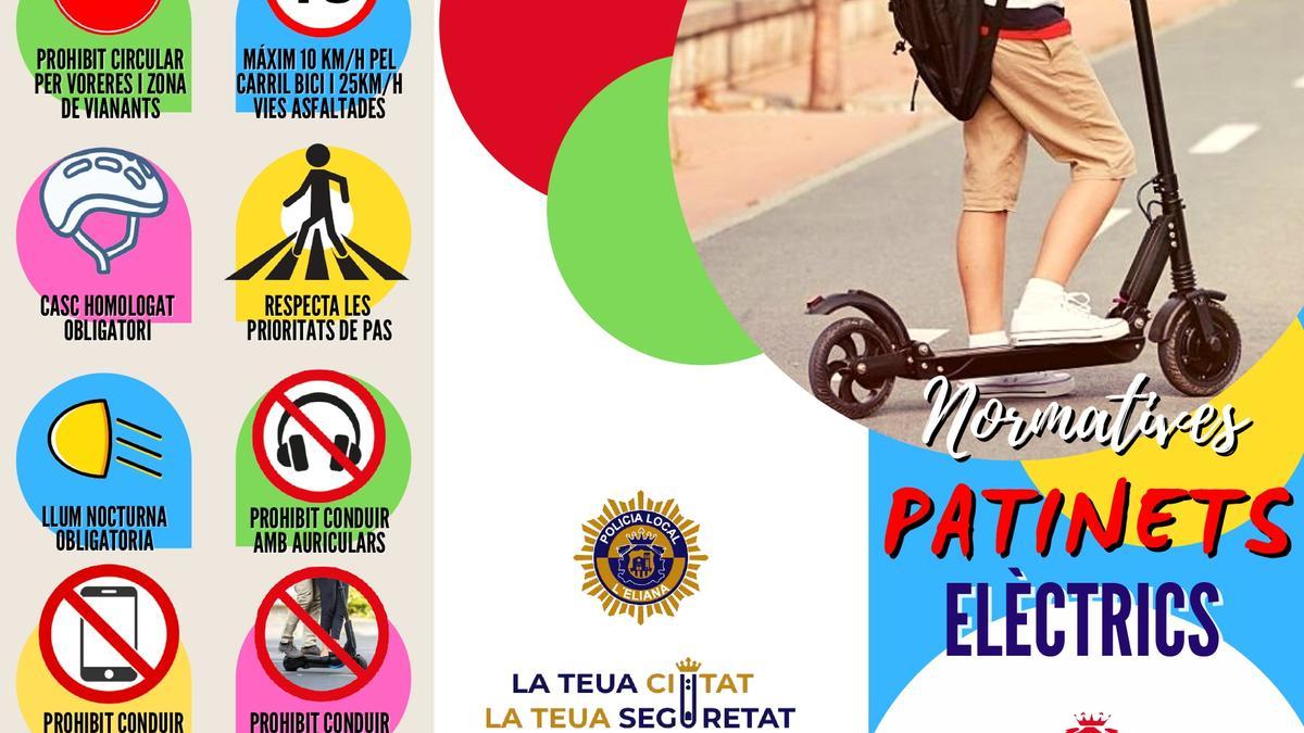 L'Eliana comenzará a multar el uso indebido del patinete eléctrico -  Levante-EMV