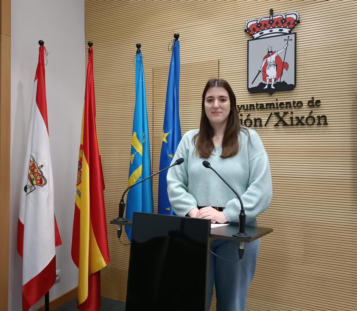 Olaya Suárez, portavoz municipal de Podemos en Gijón.