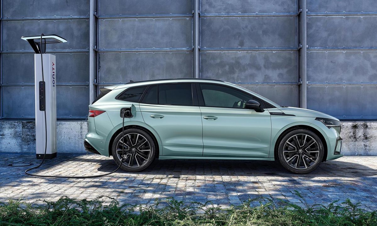 La versión 80 Sportline del Enyaq iV puede cargarse completamente en 75 minutos.