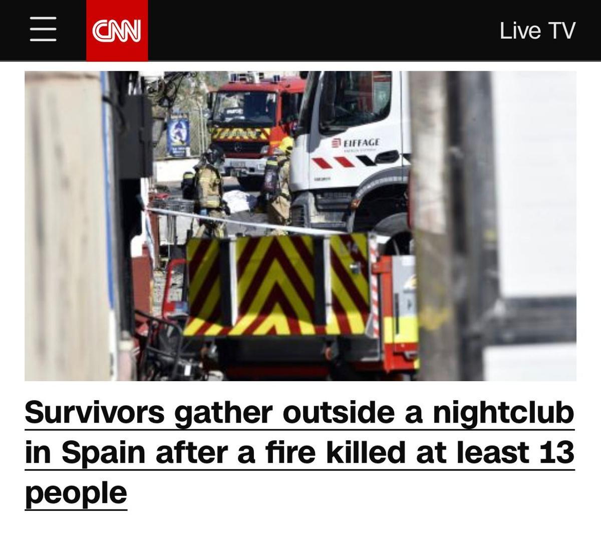 La CNN se hizo eco de la noticia