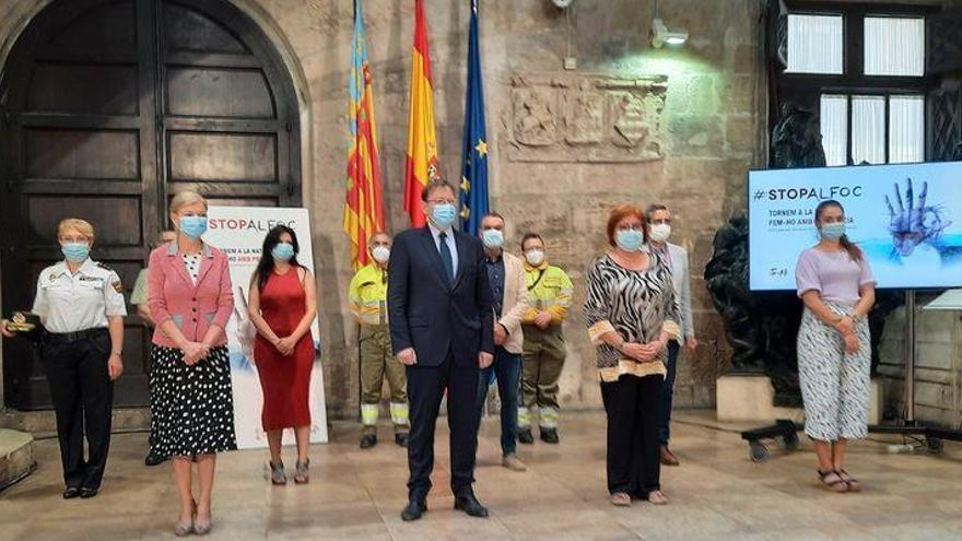 Puig pide &quot;prudencia&quot; con la pandemia y en la vuelta a los bosques en la presentación de la campaña #StopAlFoc