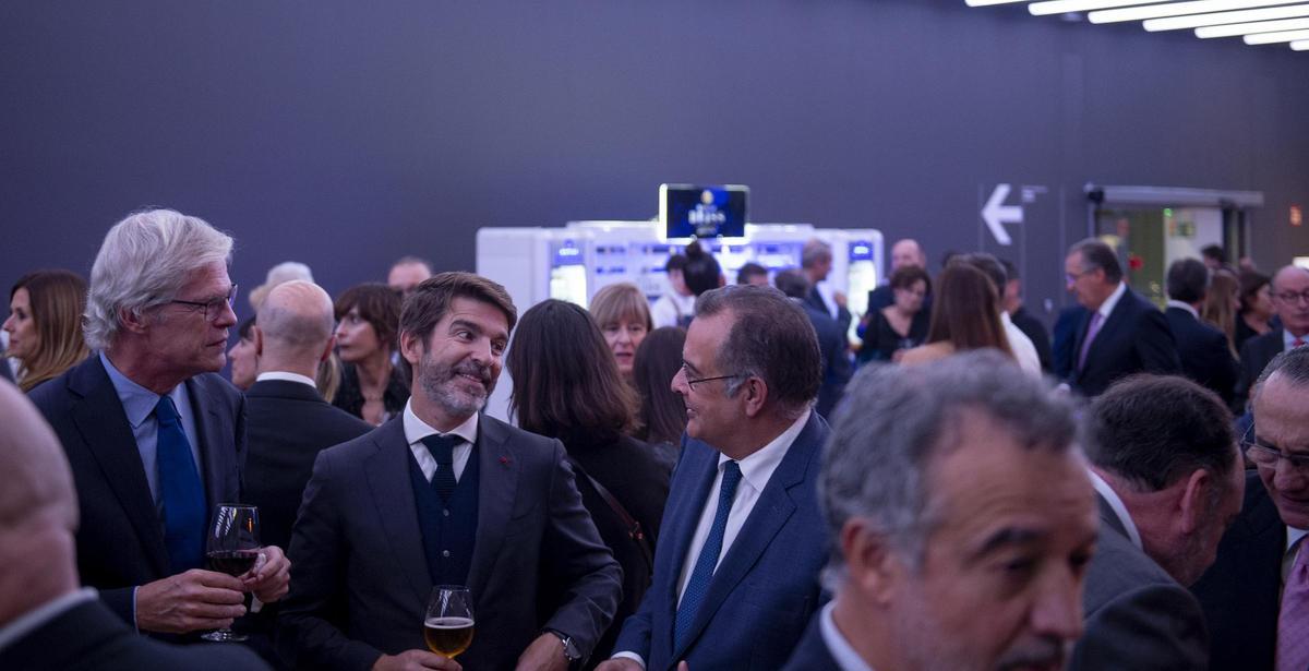 Martí Saballs, Sergi Guillot y Albert Sáez, durante la fiesta.