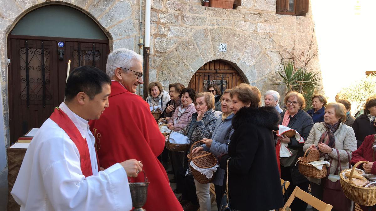 Instante de la bendición en Sagunt.