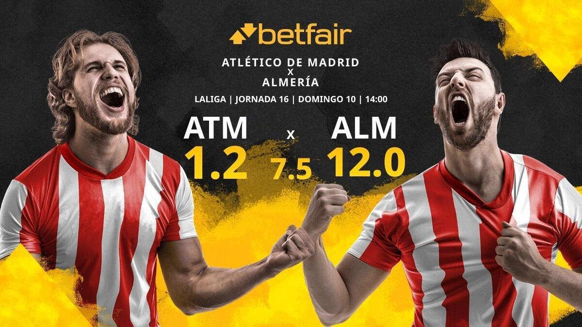 Club Atlético de Madrid vs. UD Almería: horario, TV, estadísticas, clasificación y pronósticos