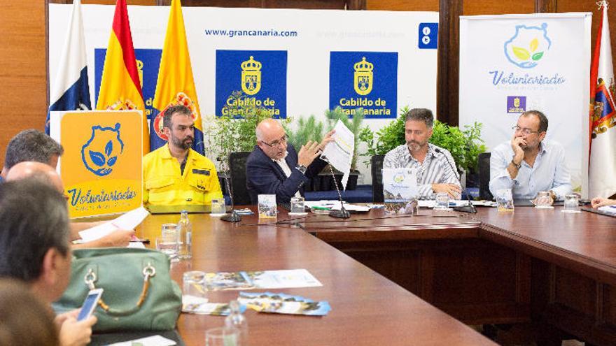 Presentación de la campaña de reforestación en la cumbre de Gran Canaria