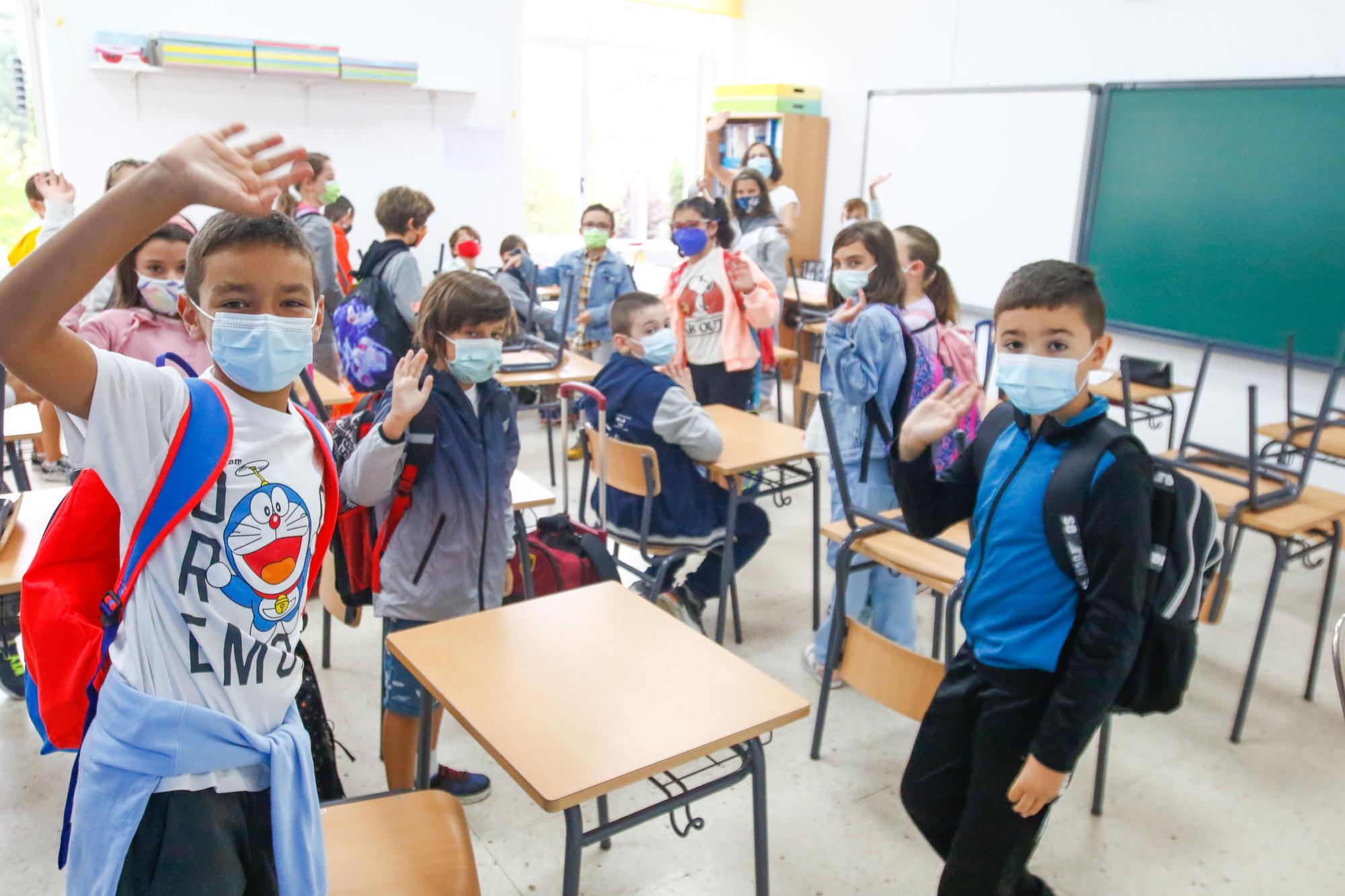 Las imágenes de la vuelta al cole en Galicia