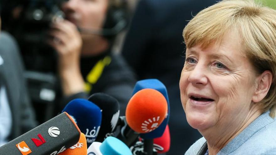 Angela Merkel ha volgut mostrar el suport a Madrid a Brussel·les.