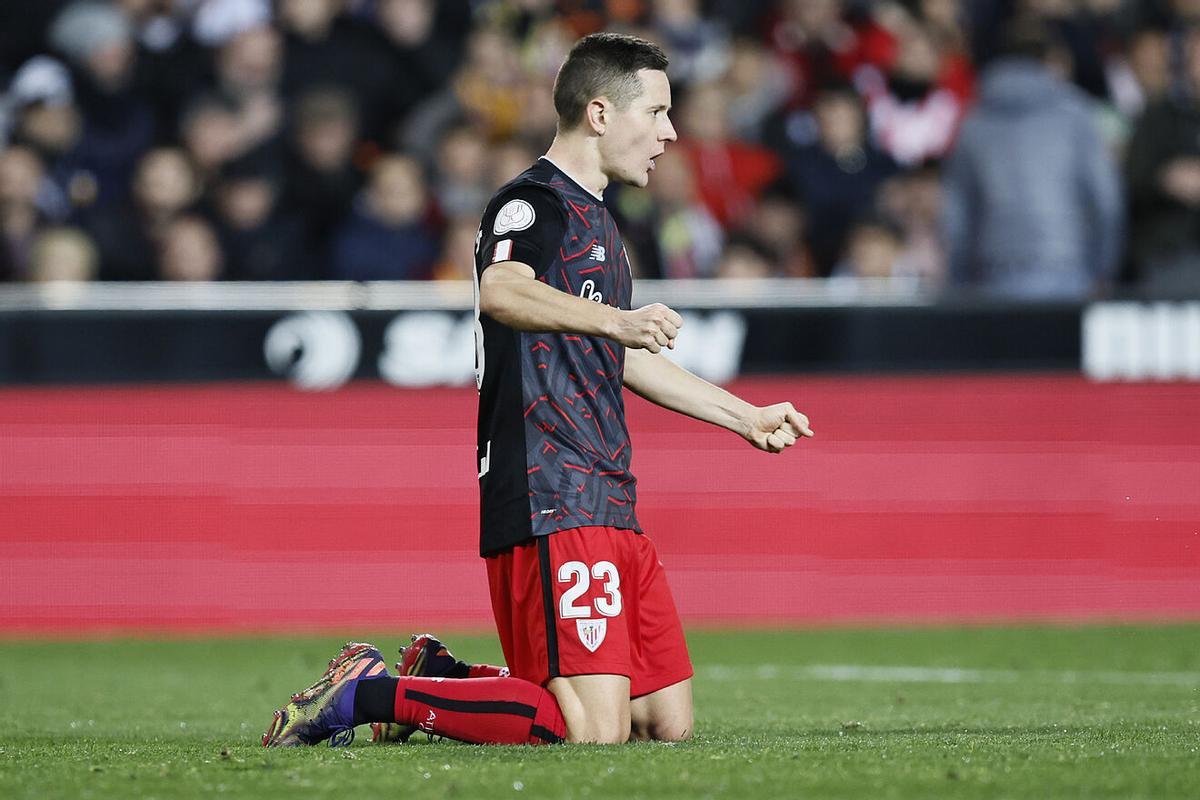 Ander Herrera durante un partido del Athletic.