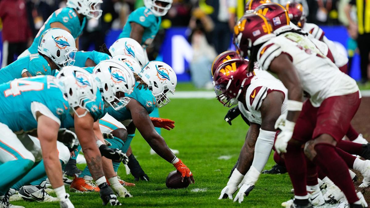 Una imagen del partido de la NFL en Madrid.