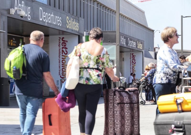 Situación en el aeropuerto de Tenerife Sur.