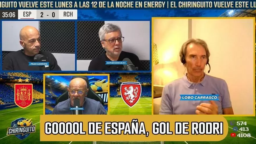 Así cantaron el gol de Rodri en El Chiringuito TV