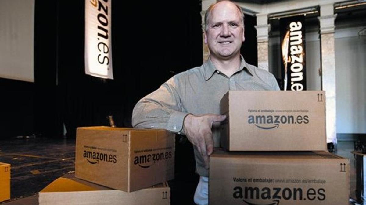 Greg Greeley, vicepresidente de Amazon en Europa, ayer en Madrid.