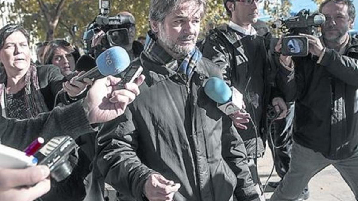 Oriol Pujol, tras comparecer ante la jueza, el pasado día 12.