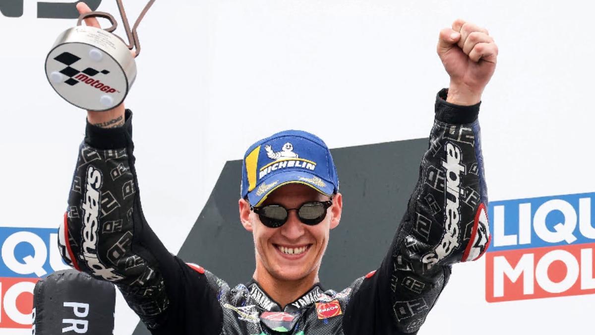 Quartararo celebra su podio en Alemania