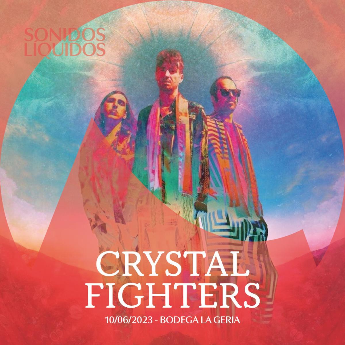 Cartel de Crystal Fighters en Sonidos Líquidos.