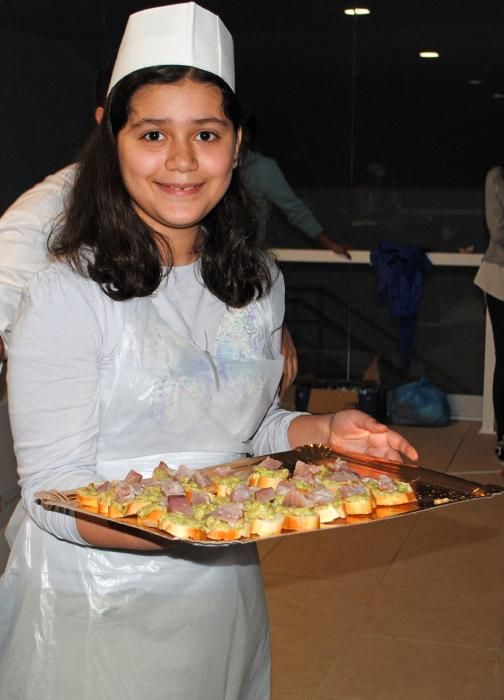 Los niños de O Grove se forman en cocina del mar
