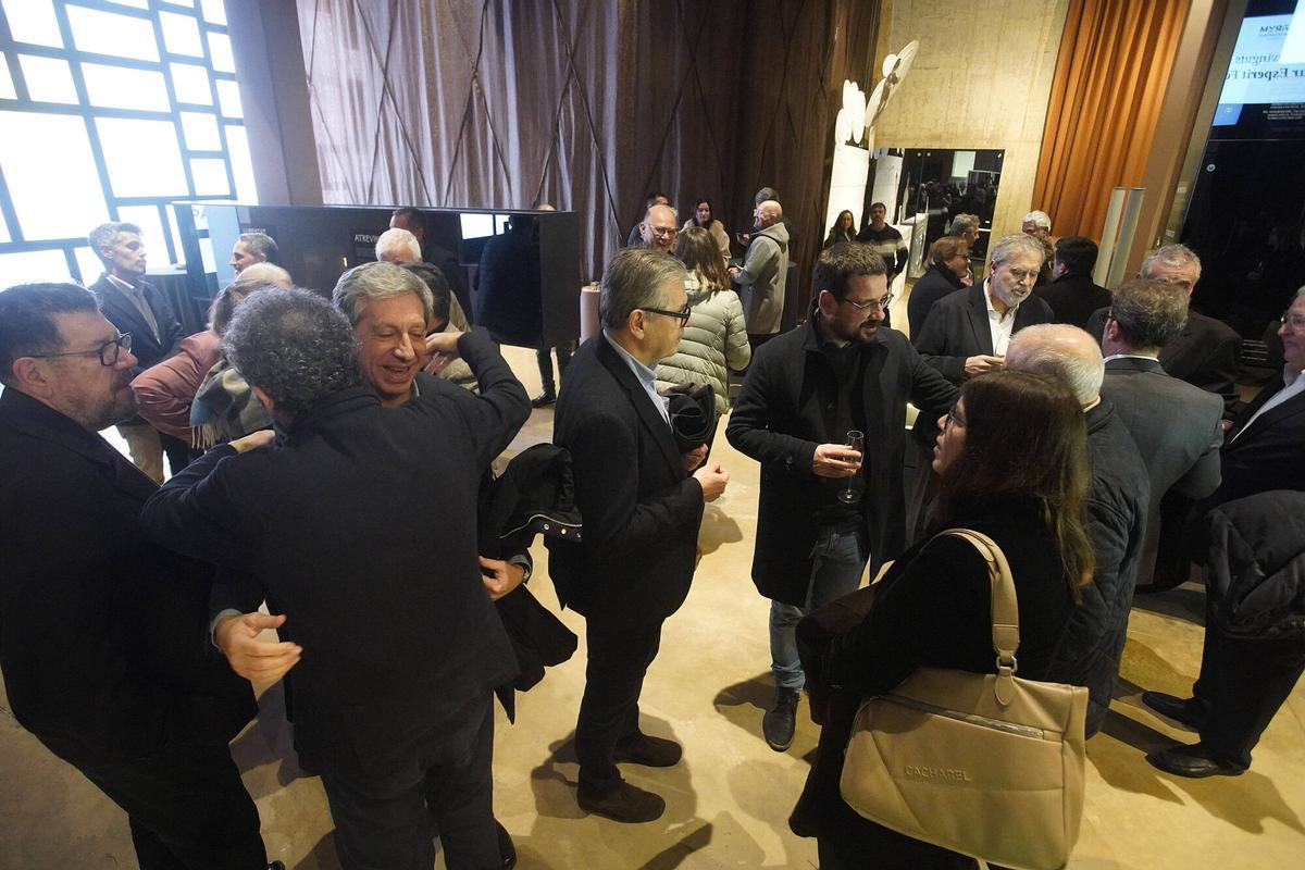 Un moment del sopar a l'Esperit Roca, aquesta setmana.