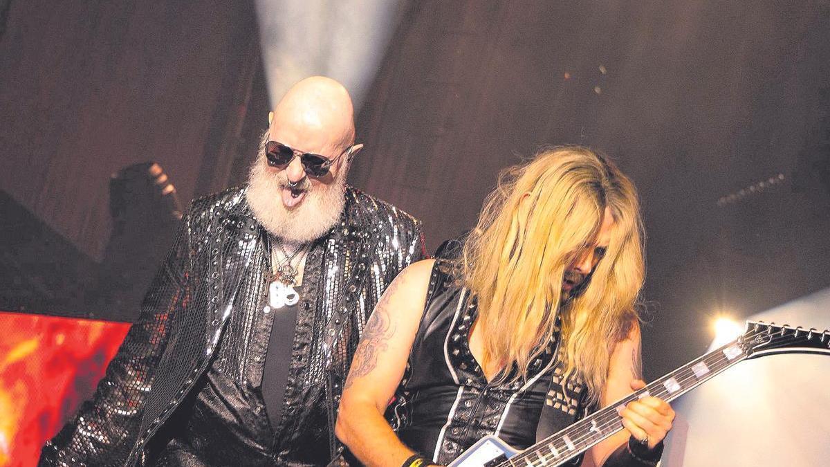 El grupo Judas Priest fue el plato fuerte ayer de la inauguración del Rock Imperium en Cartagena.