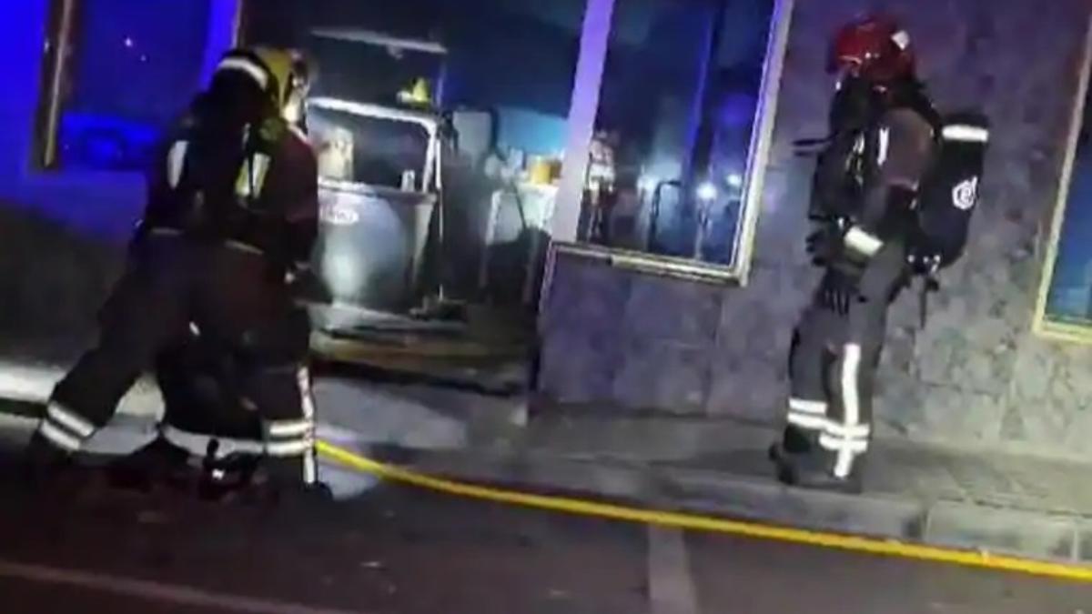 Incendio en un bar de Gran Canaria