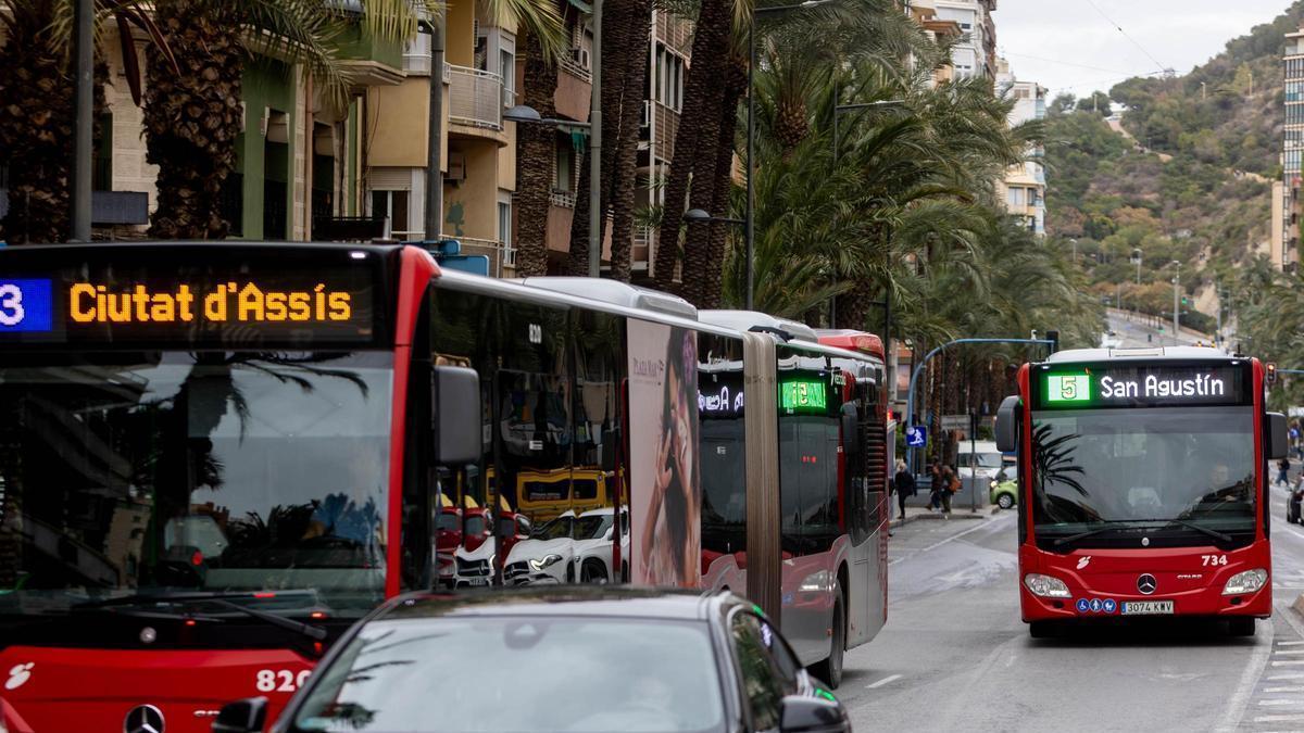 La gratuidad del bus para menores y jubilados y los descuentos en bonos se prorroga hasta final de año en Alicante