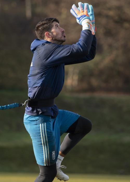 Entrenamiento del Real Oviedo en El Requexón