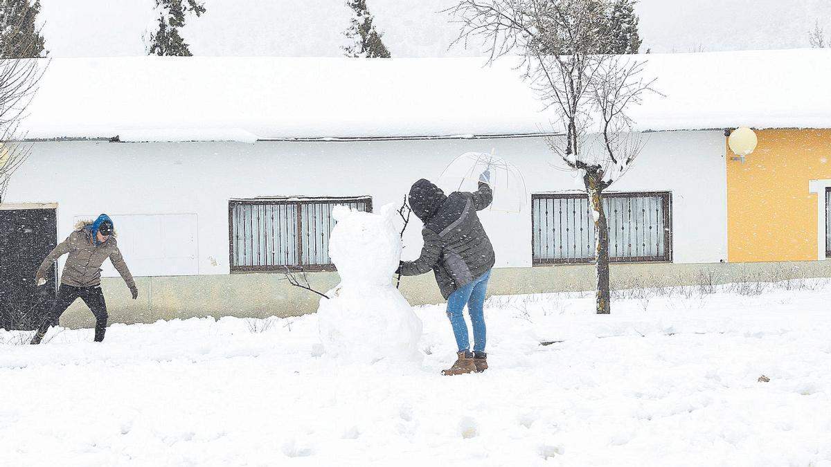 Una imagen de la nieve en el campo de San Juan.