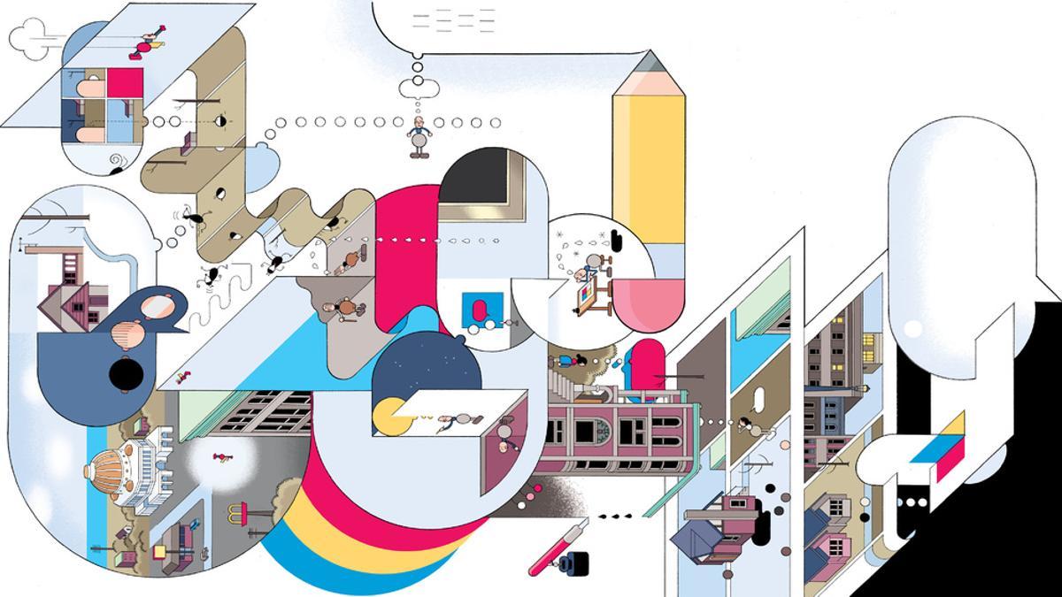 Viñeta de Chris Ware.