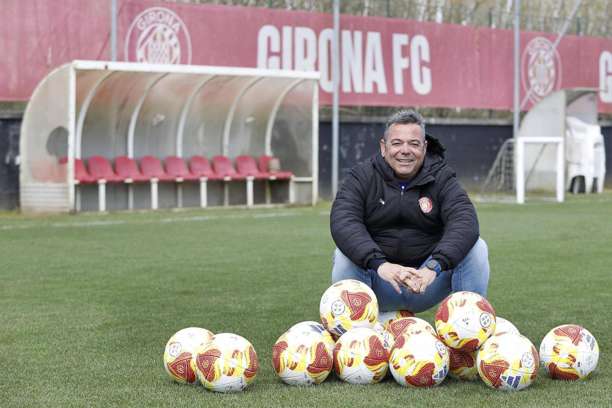 Mario Fernández, a les instal·lacions de Riudarenes.