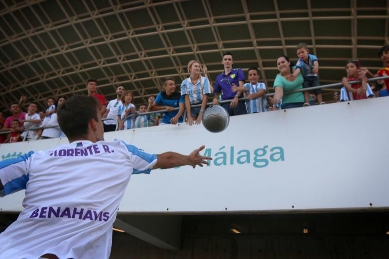 Entrenamiento de puertas abiertas del Málaga CF