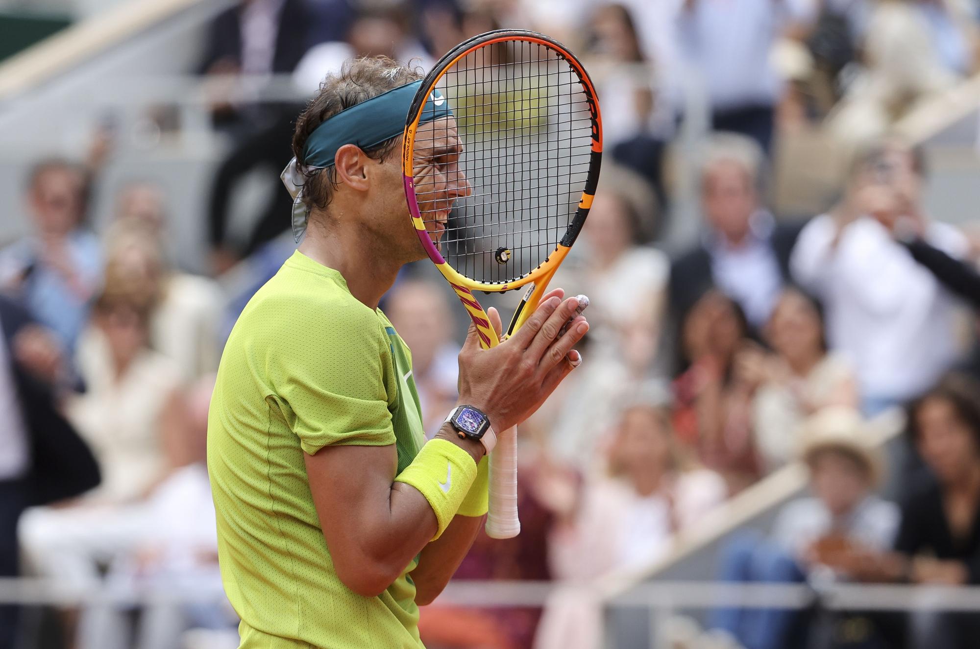 Rafa Nadal, nada más ganar su 14 Roland Garros.