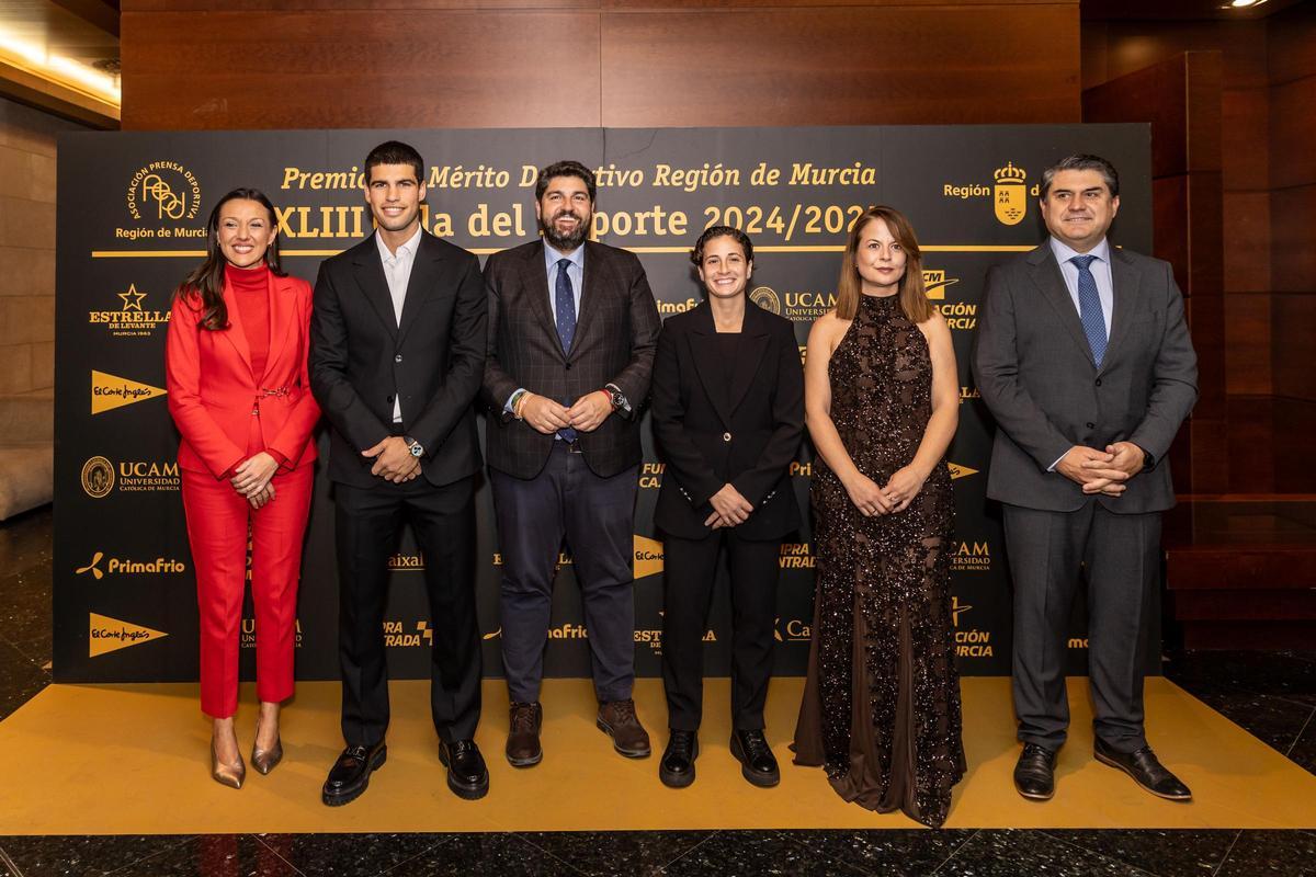 Carlos Alcaraz y Ana Carrasco, protagonistas de la gala.