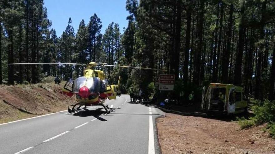 Una mujer fallece en un accidente de moto en Tenerife