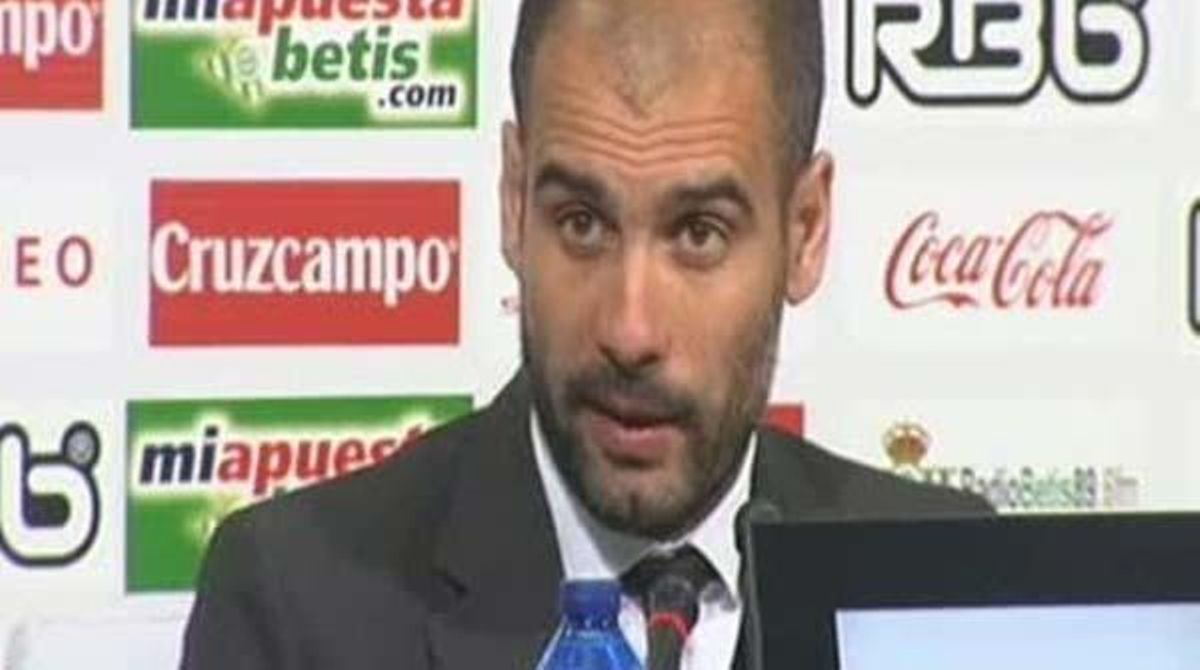 El tècnic blaugrana Pep Guardiola ha comentat que està molt content amb el pas a semifinals donat el gran equip amb què s’ha batut el Barça.