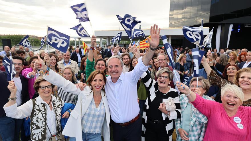 EN IMÁGENES | Los partidos cierran la campaña del 28M en Aragón