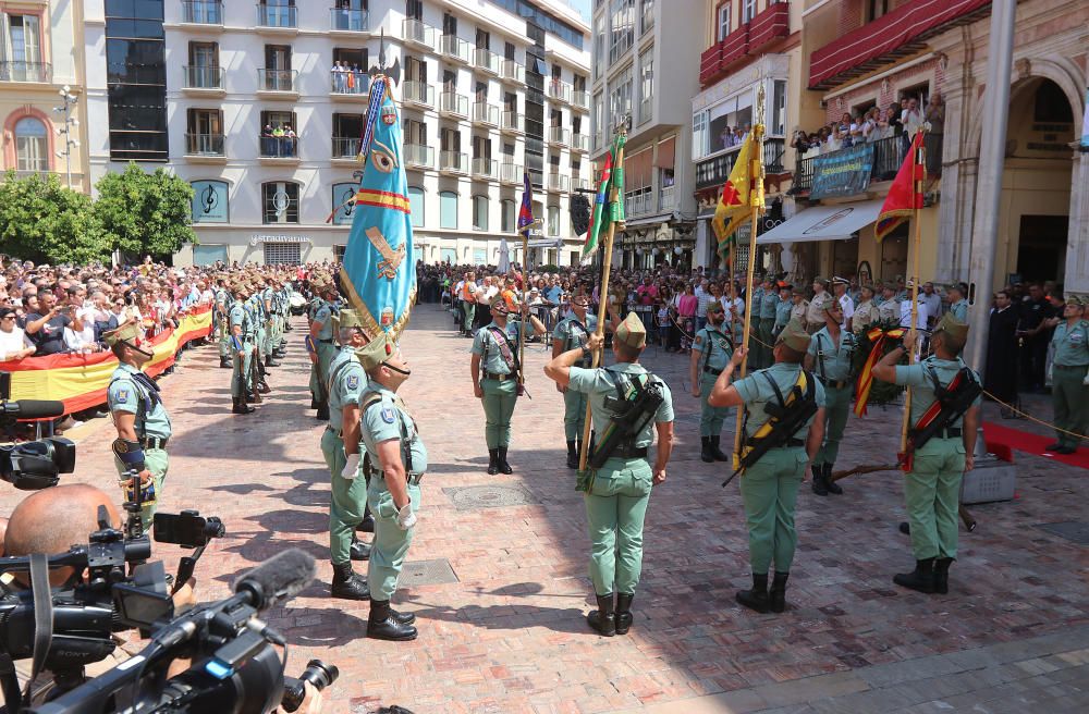 Desfile de la Legión en Málaga por el Día de las Fuerzas Armadas