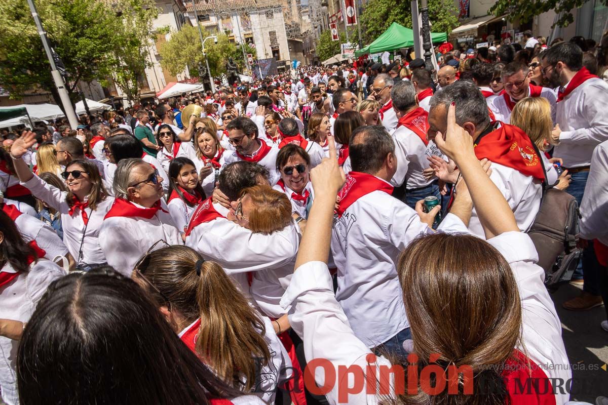 Recorrido Caballos del Vino día dos de mayo en Caravaca